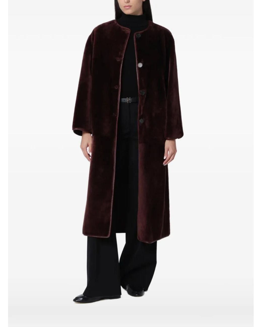 Arma Black Rilana Reversible Coat