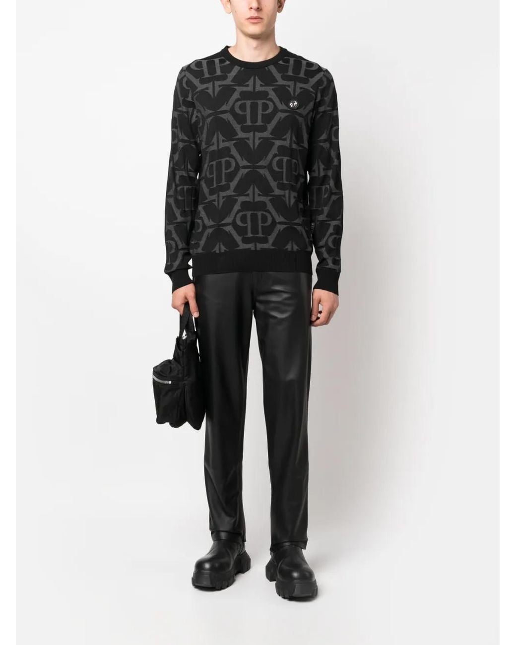 Philipp Plein Black Jumper for men