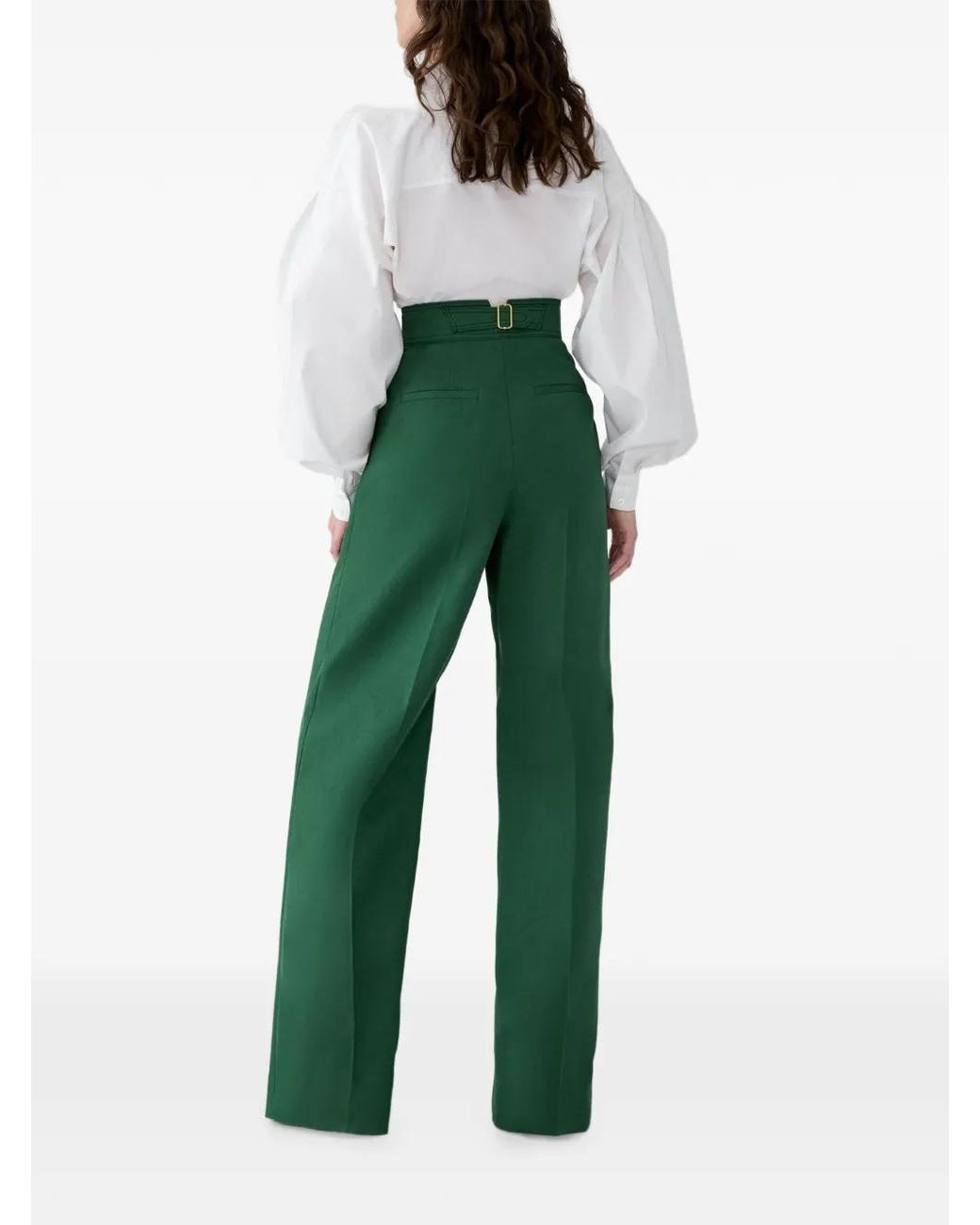 Carolina Herrera White Balloon-Sleeve Shirt
