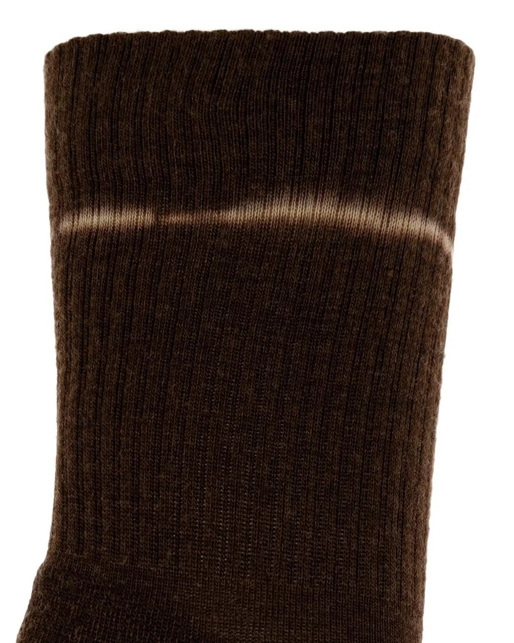 Satisfy White Ribbed Wool-Blend Socks for men