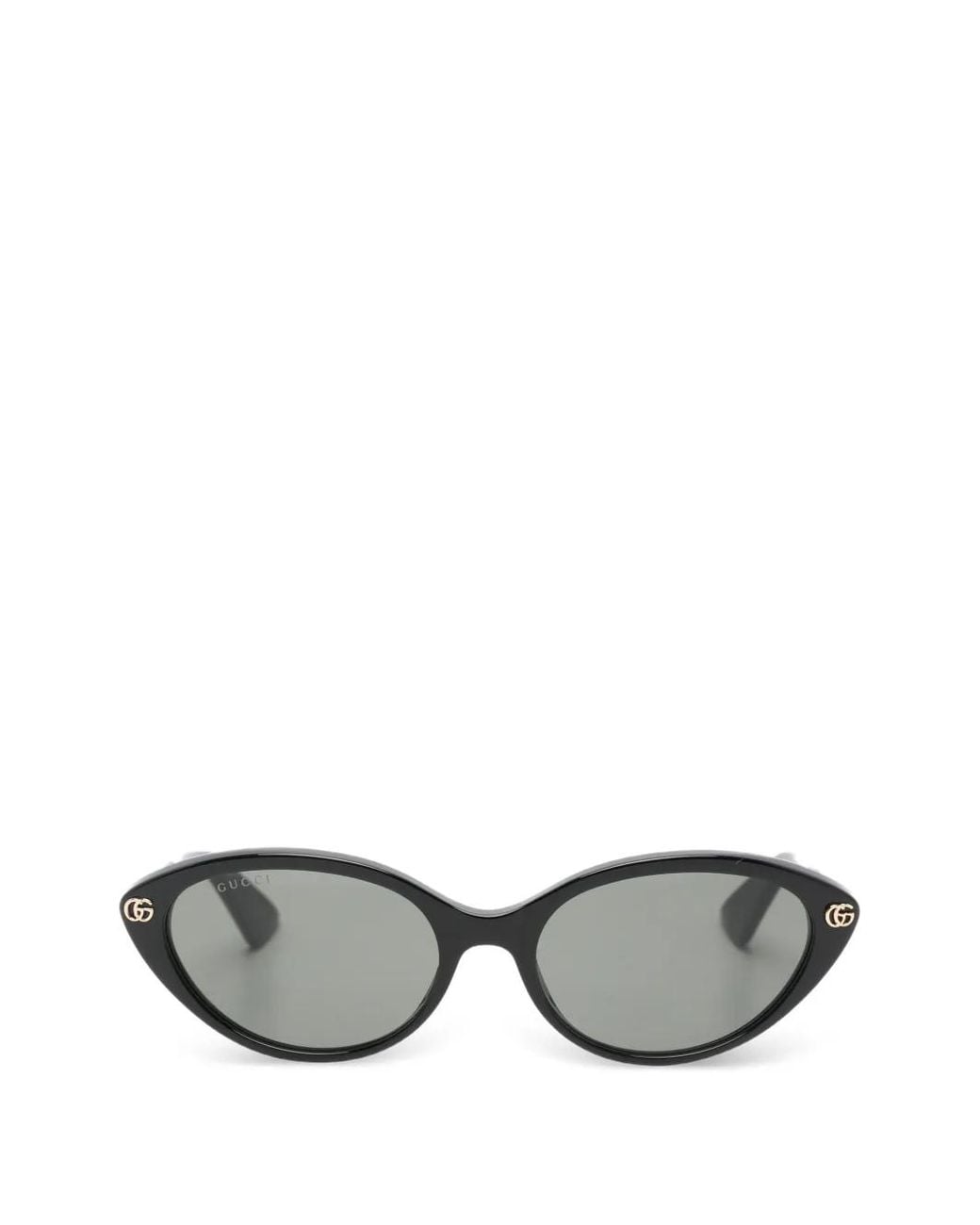 Gucci Gray Double G Cat-Eye Sunglasses