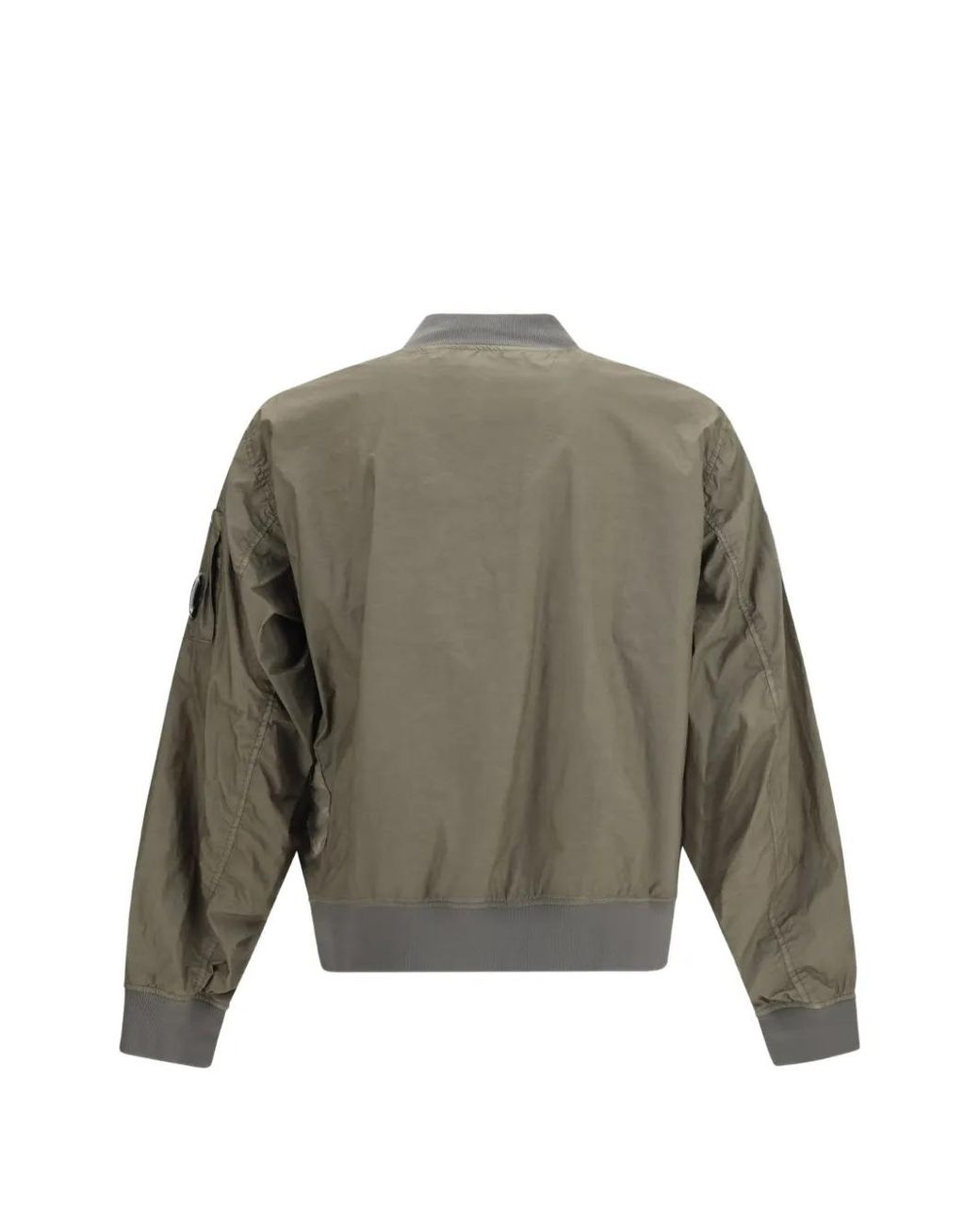 C P Company Gray Bi-Tm Bomber Jacket for men