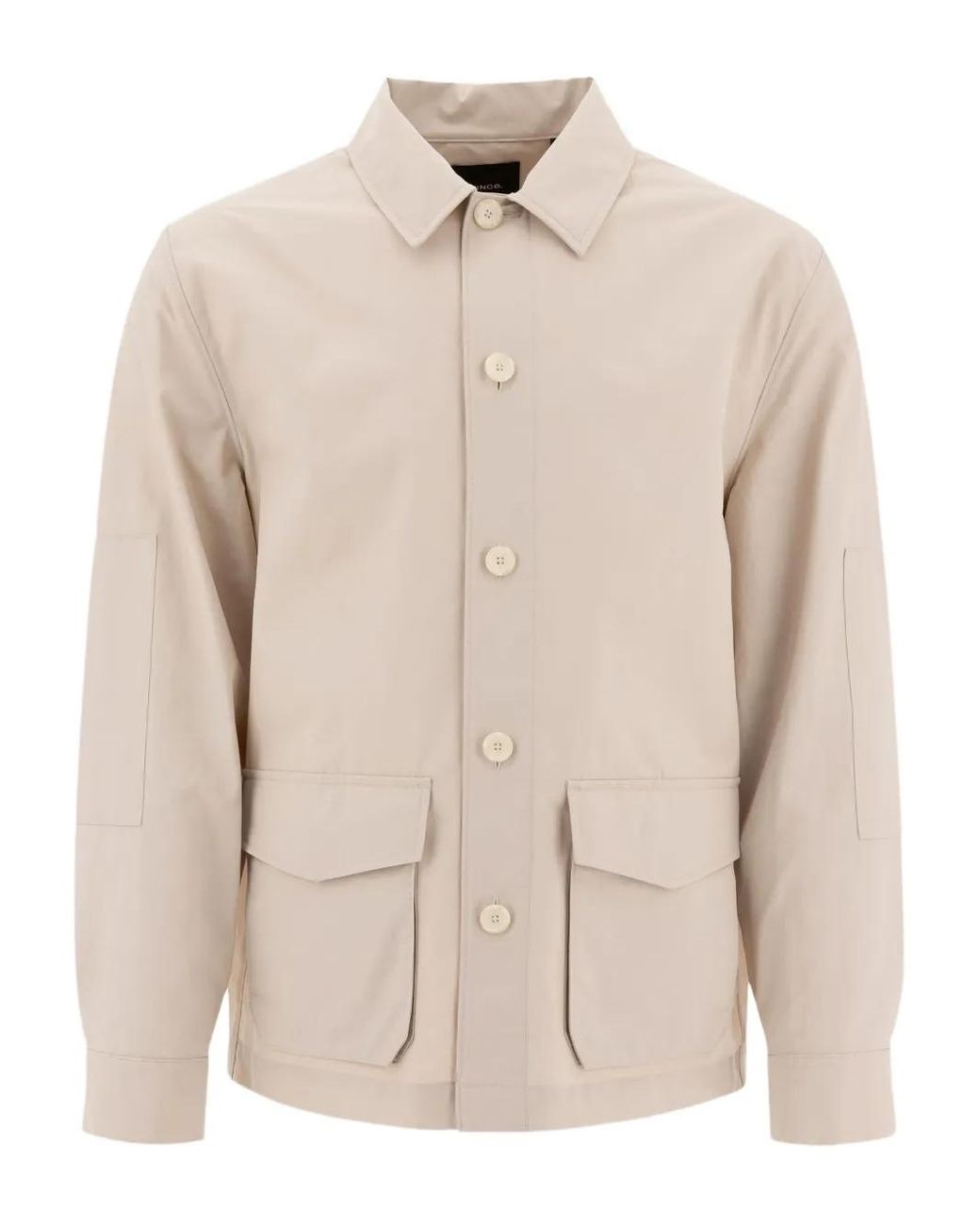 Vince Hemdjacke Mit Aufgesetzten Taschen in Natural für Herren
