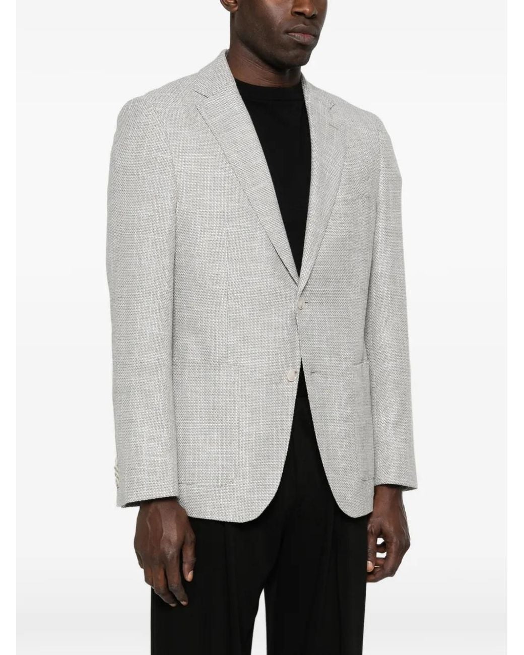 Boss White Patterned Jacket for men