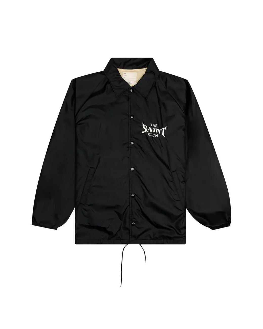 SAINT Mxxxxxx Black X Denim Tears Graphic-Print Drawstring Jacket for men