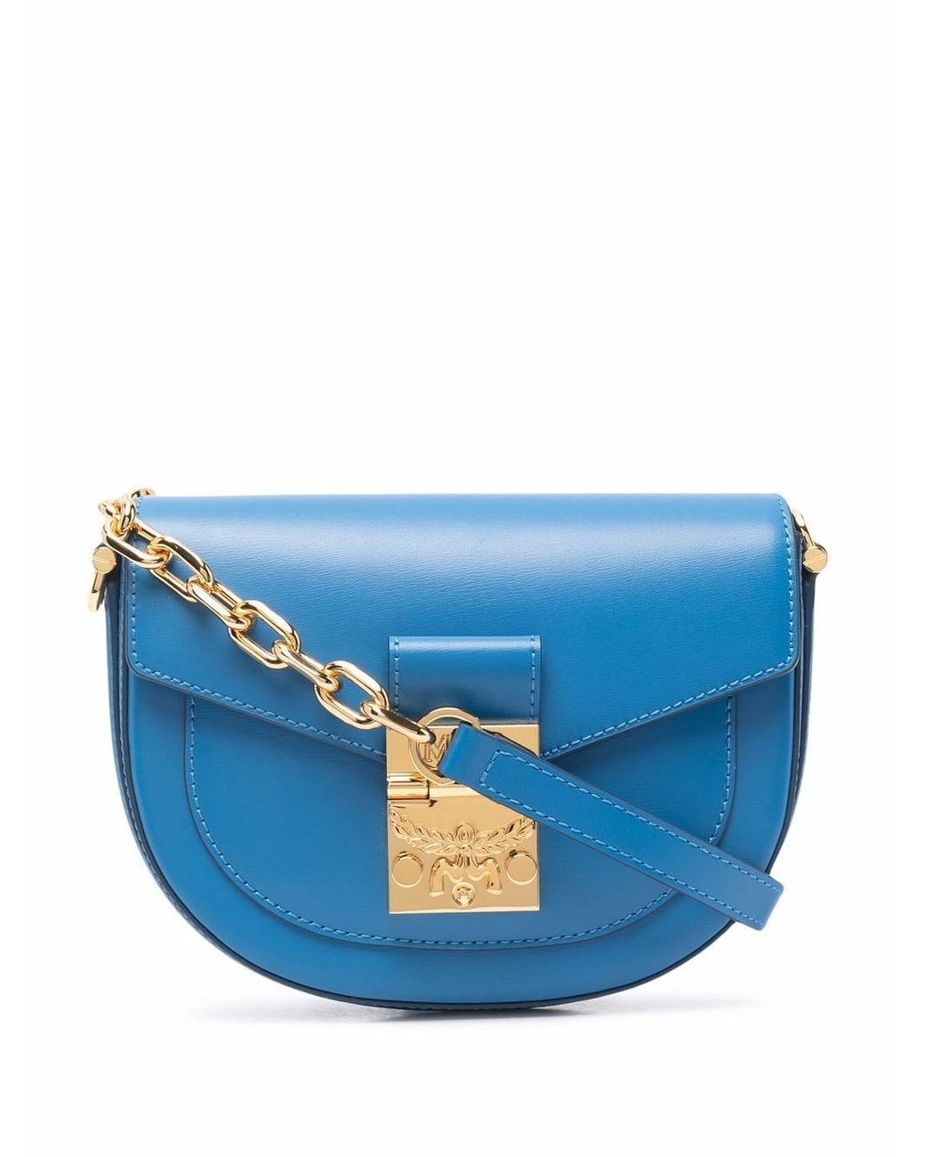 MCM Canvas Mini Patricia Crossbody Bag in Blue - Lyst