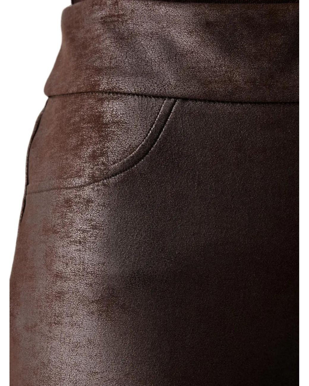 Joseph Ribkoff Black Crackle-Effect Straight-Leg Trousers
