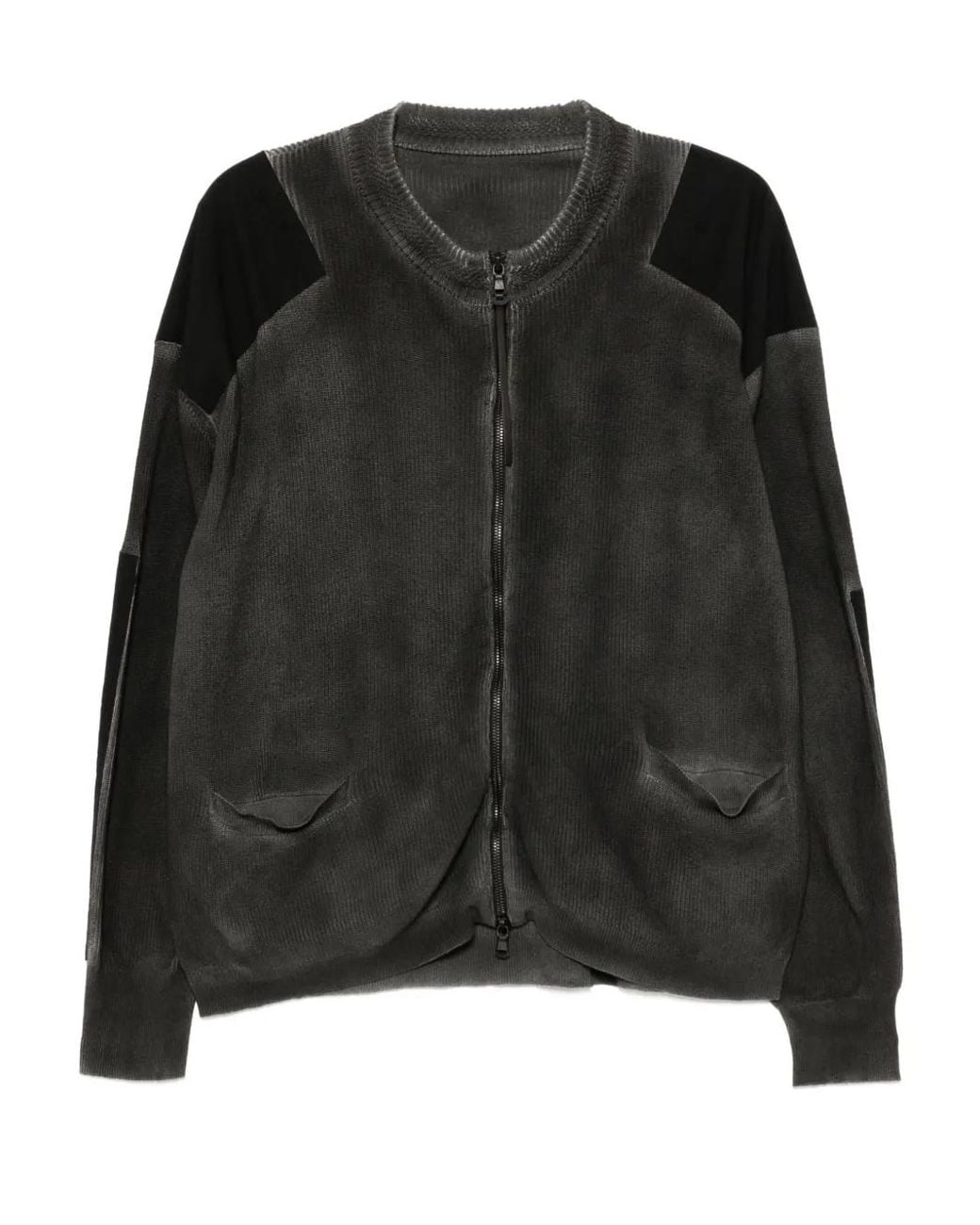 The Viridi-anne Black Cardigan À Effet Tie-Dye for men