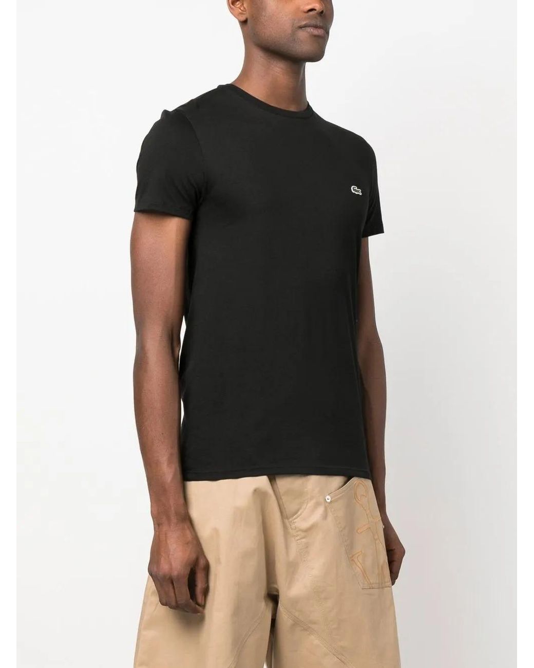 Lacoste Black Tee Shirts for men