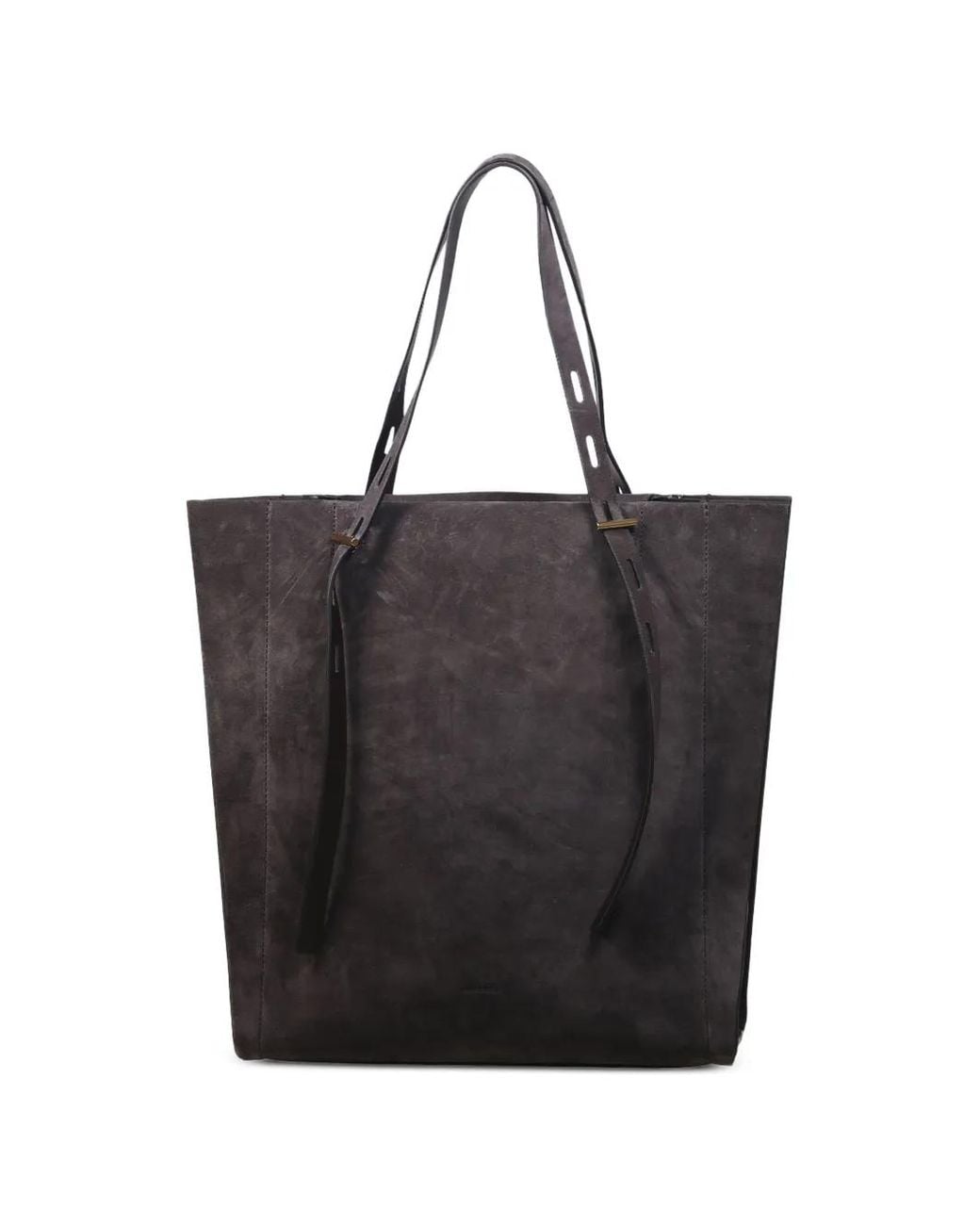 MINOBOSSI Black Kiki Suede Tote Bag