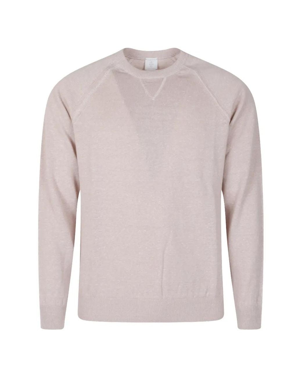 Eleventy Pink Long Sleeves Sweater for men
