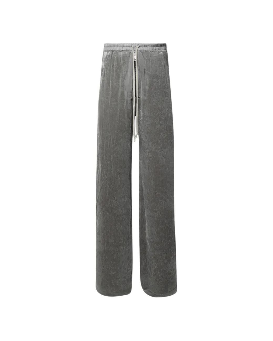 Rick Owens Gray Wide Bela Trousers for men