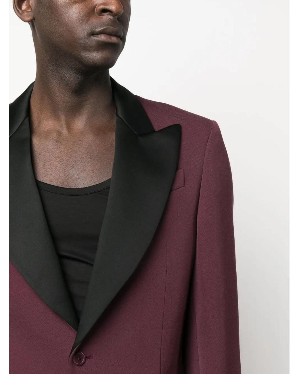 Moschino Red Single-Breasted Blazer for men