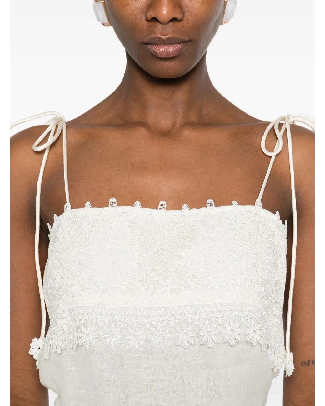 Top Con Lacci di Valentino Garavani in White