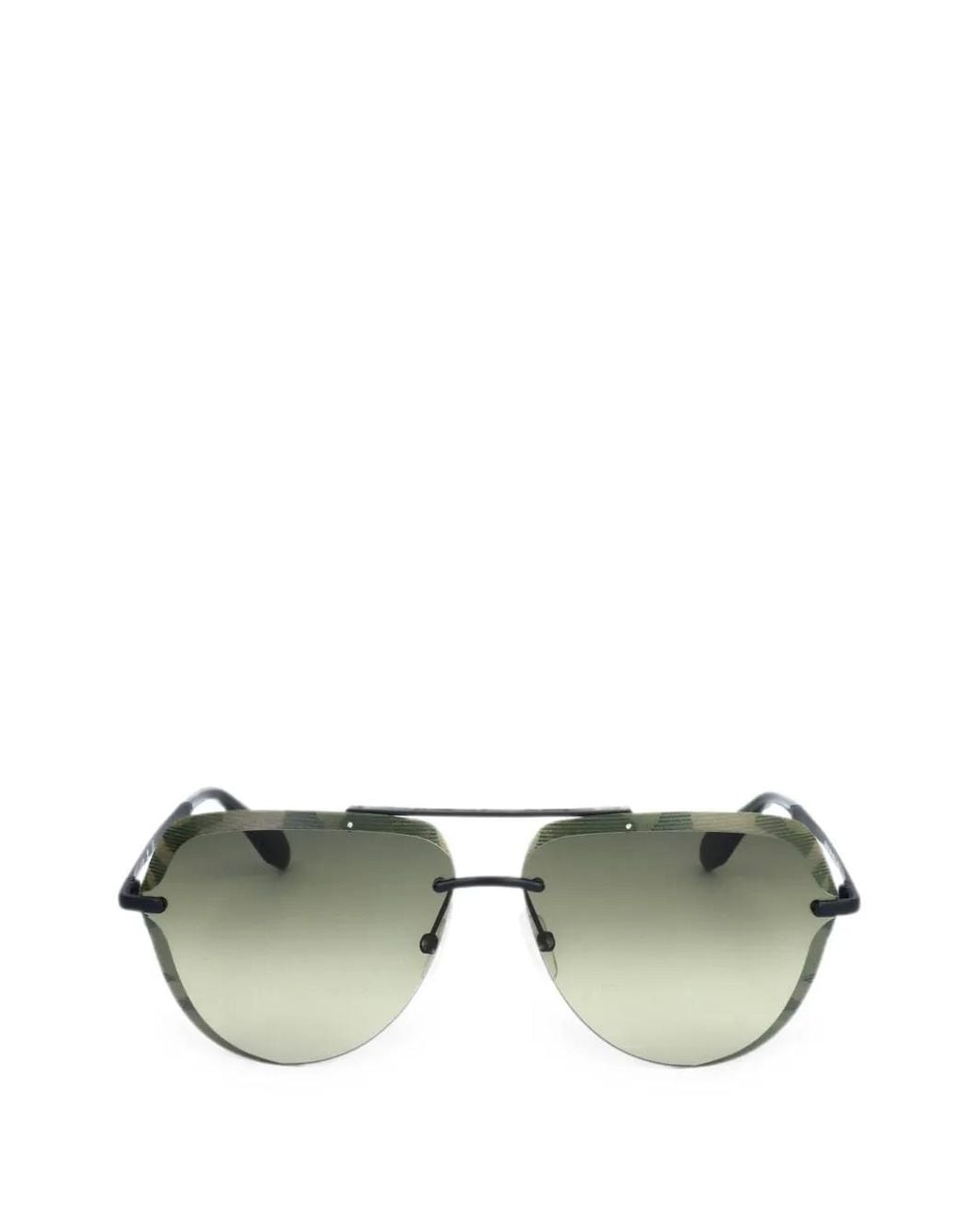 Adidas Green Pilot-Frame Sunglasses for men