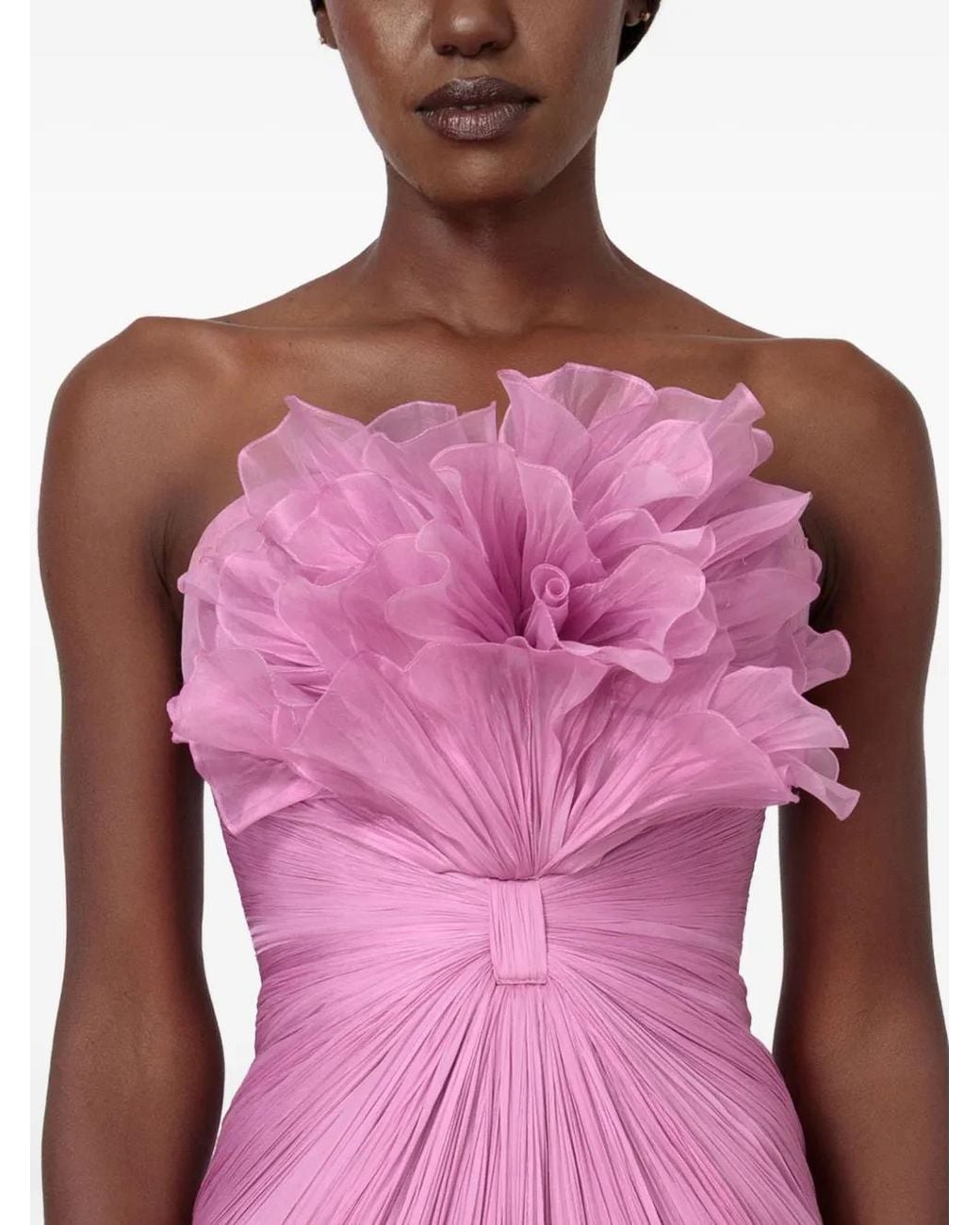IRIS SERBAN Pink Floralia Gown