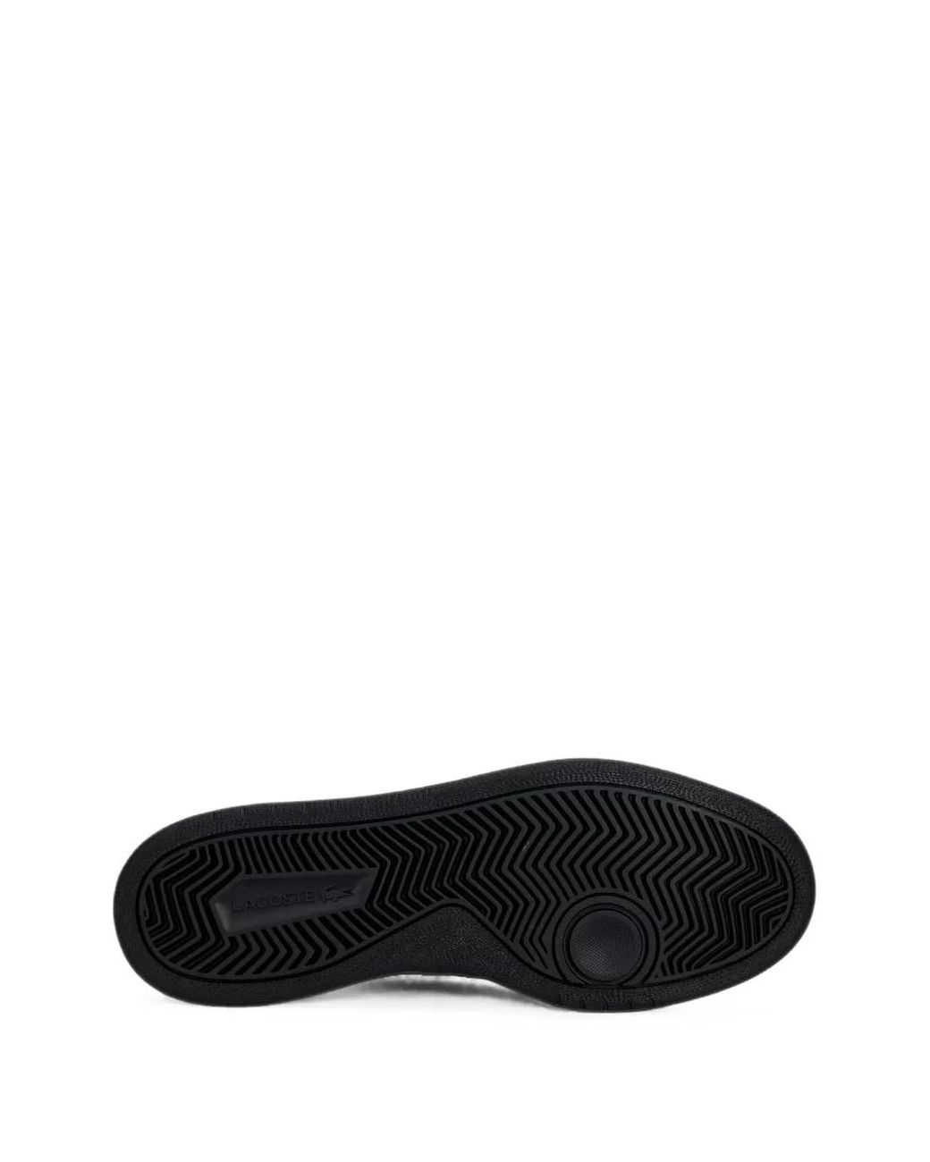 Lacoste Black Court Pro Logo-Plaque Sneakers for men