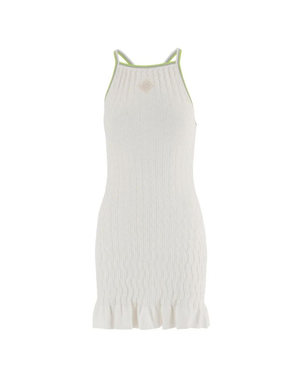 Casablanca White Strappy Tennis Mini Dress