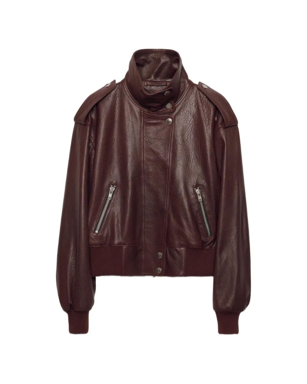 Stand Studio Brown Ciara Leather Jacket