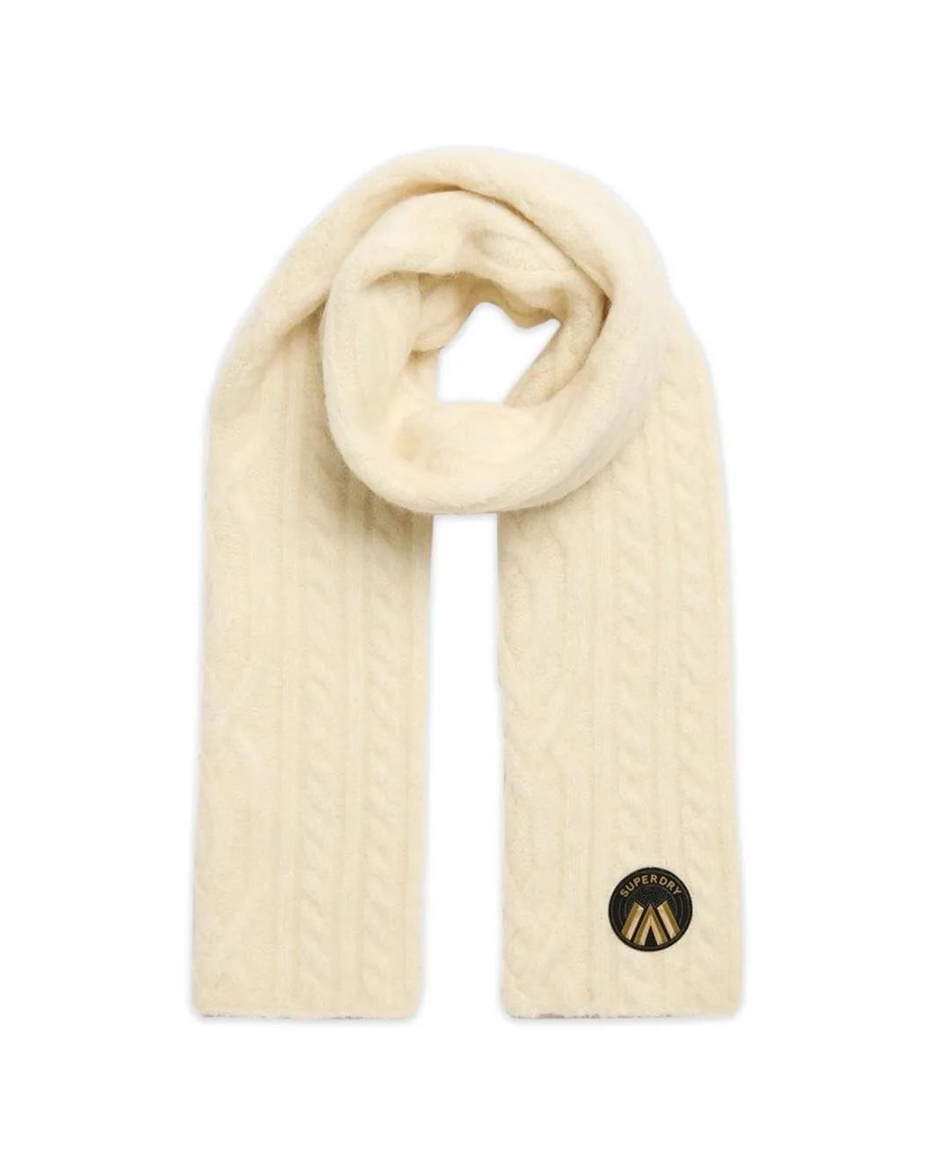 Superdry Natural Schal Mit Zopfmuster