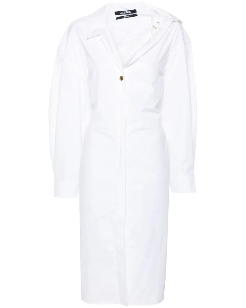 Jacquemus White La Robe Chemise Dress