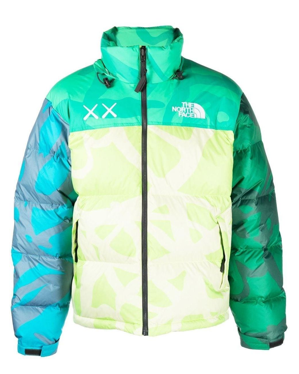 The North Face X Kaws Retro 1996 Padded Jacket in Green for Men | Lyst