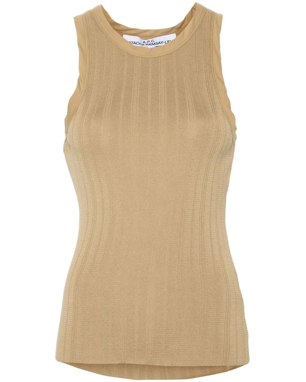 A.P.C. Natural Lemaitre Ribbed-Jersey Tank Top