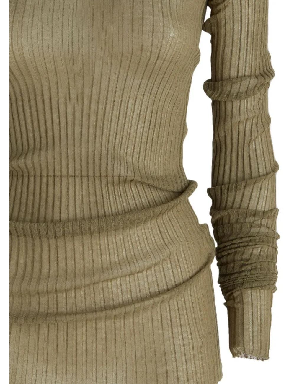 Quira Green High Neck Sweater