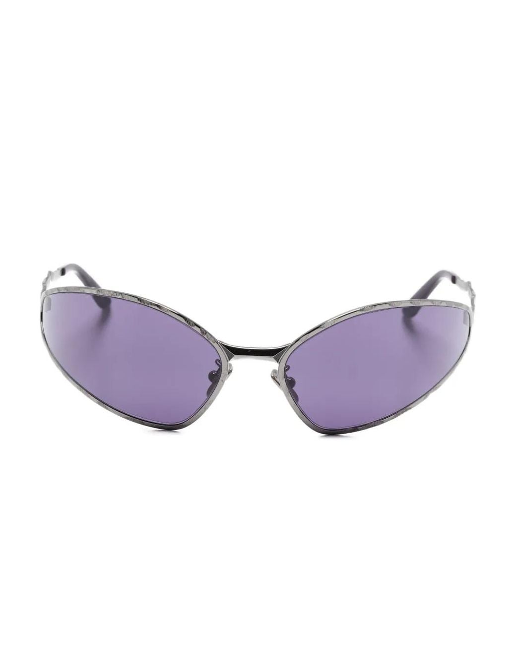 Kuboraum Purple Shield-Frame Sunglasses