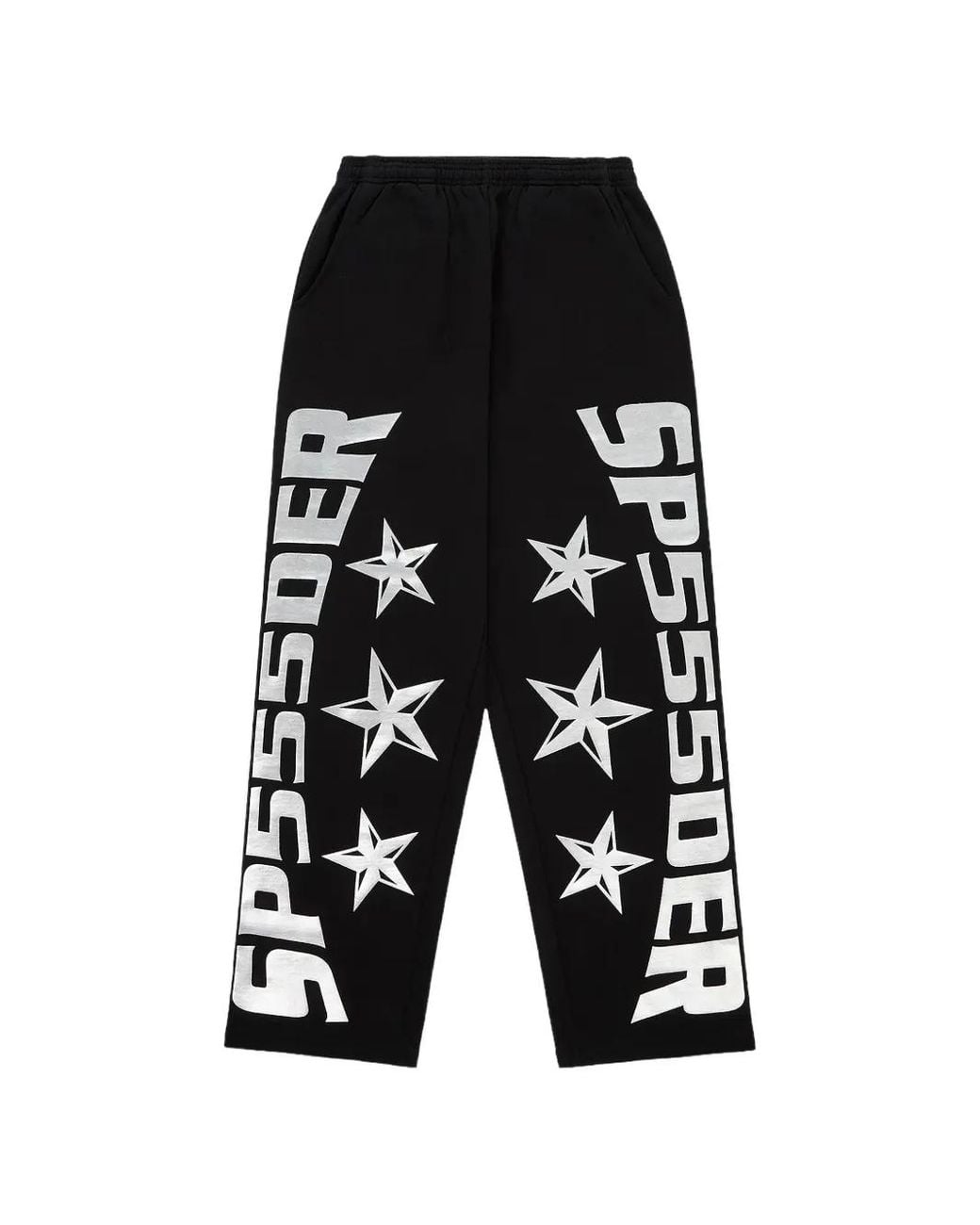 Sp5der Black Logo-Detail Track Pants for men