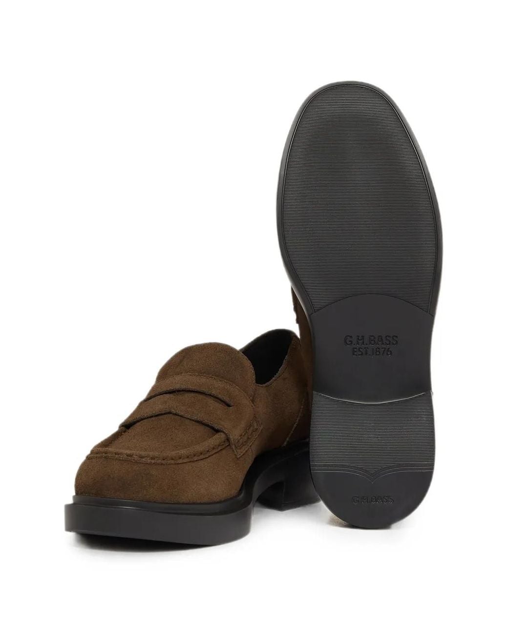 G.H.BASS Brown Albany Ii Penny Loafers