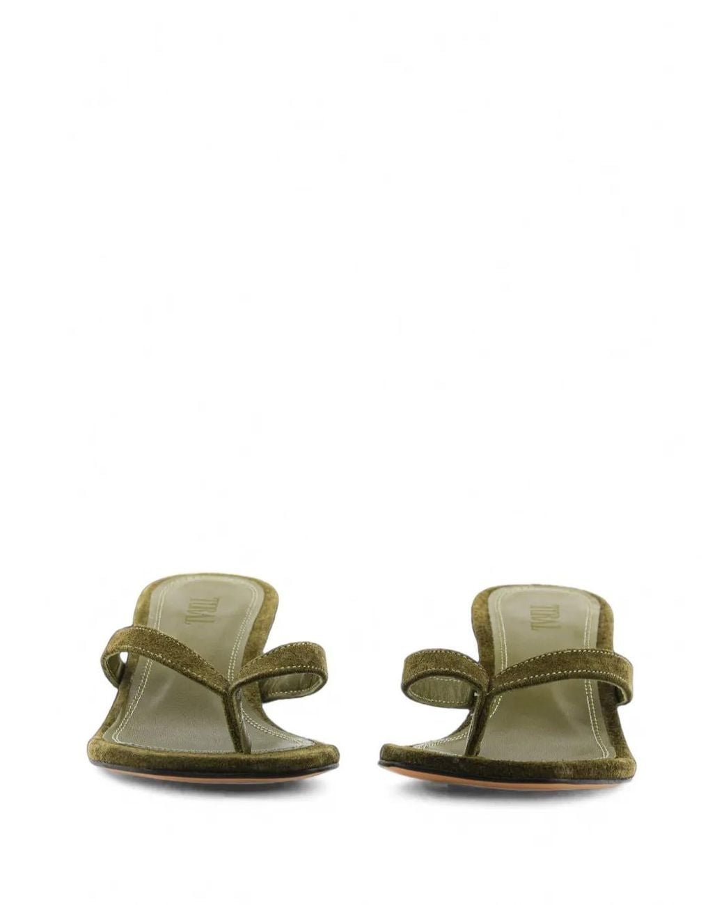 Toral Shoes Green Rocio Thong Sandals