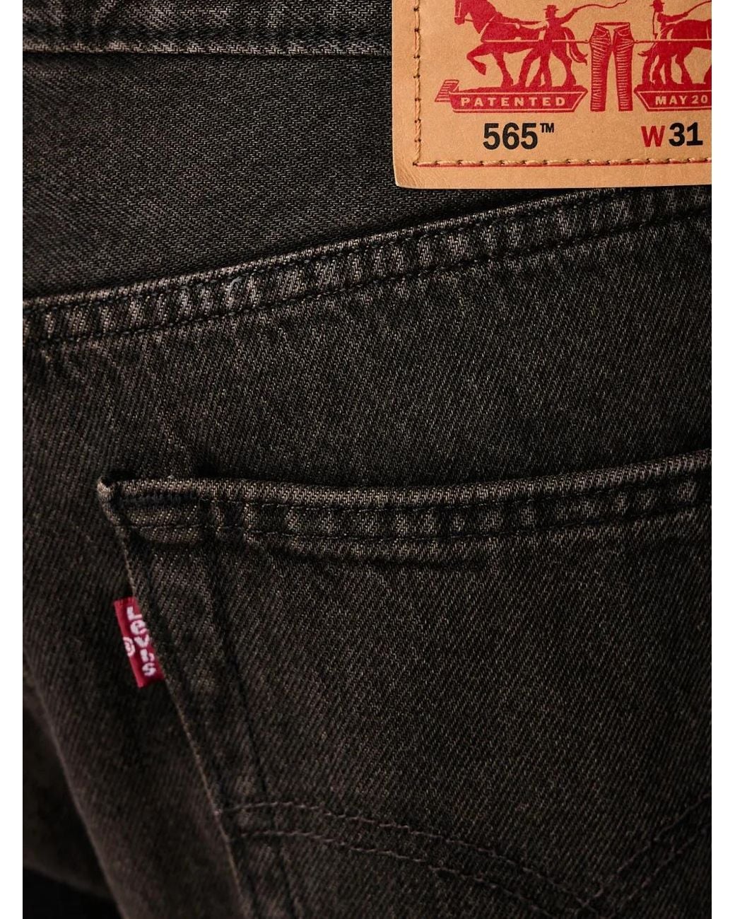 Levi's Black 565 Jeans for men