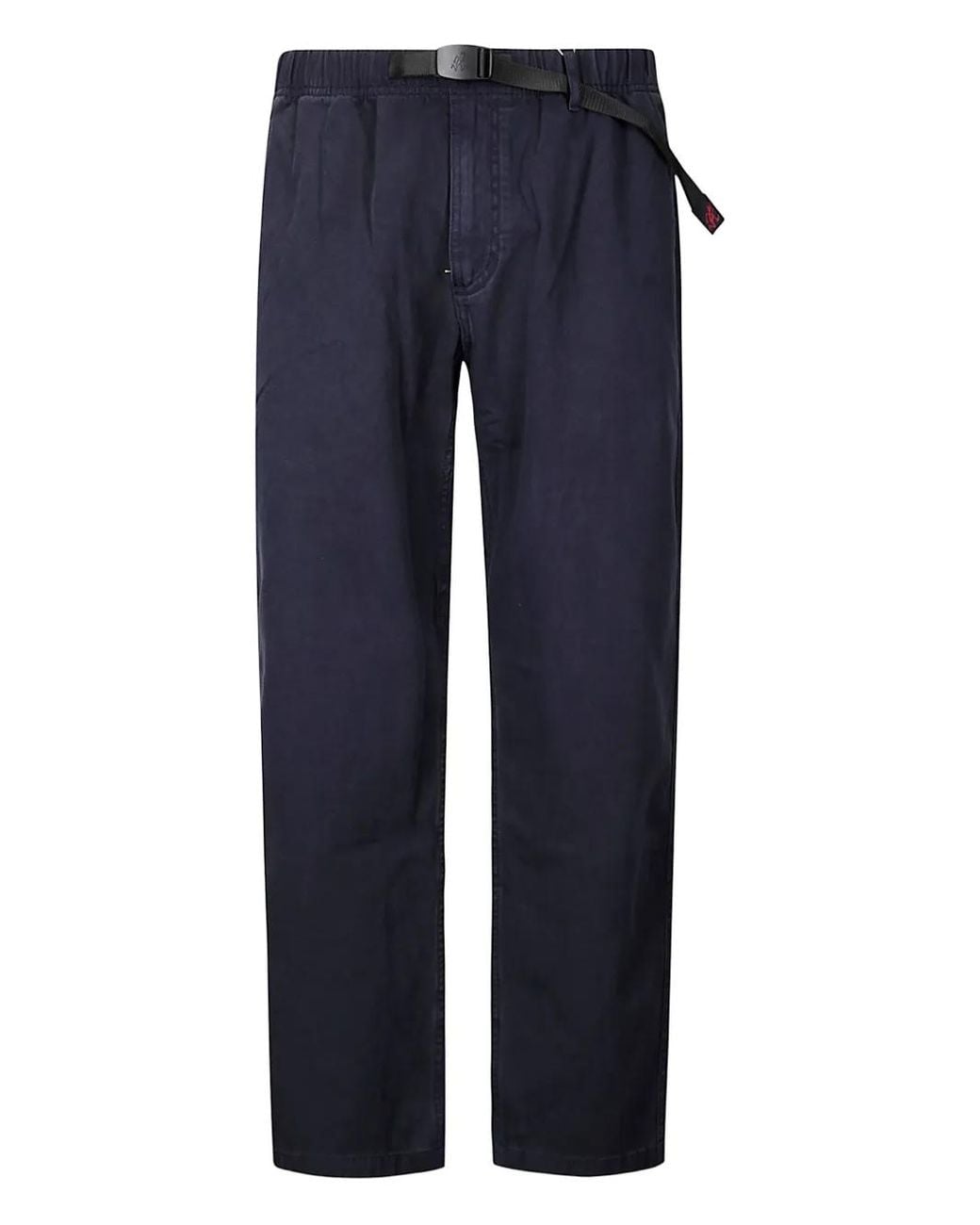 Gramicci Blue Cotton Straight-Leg Trousers for men