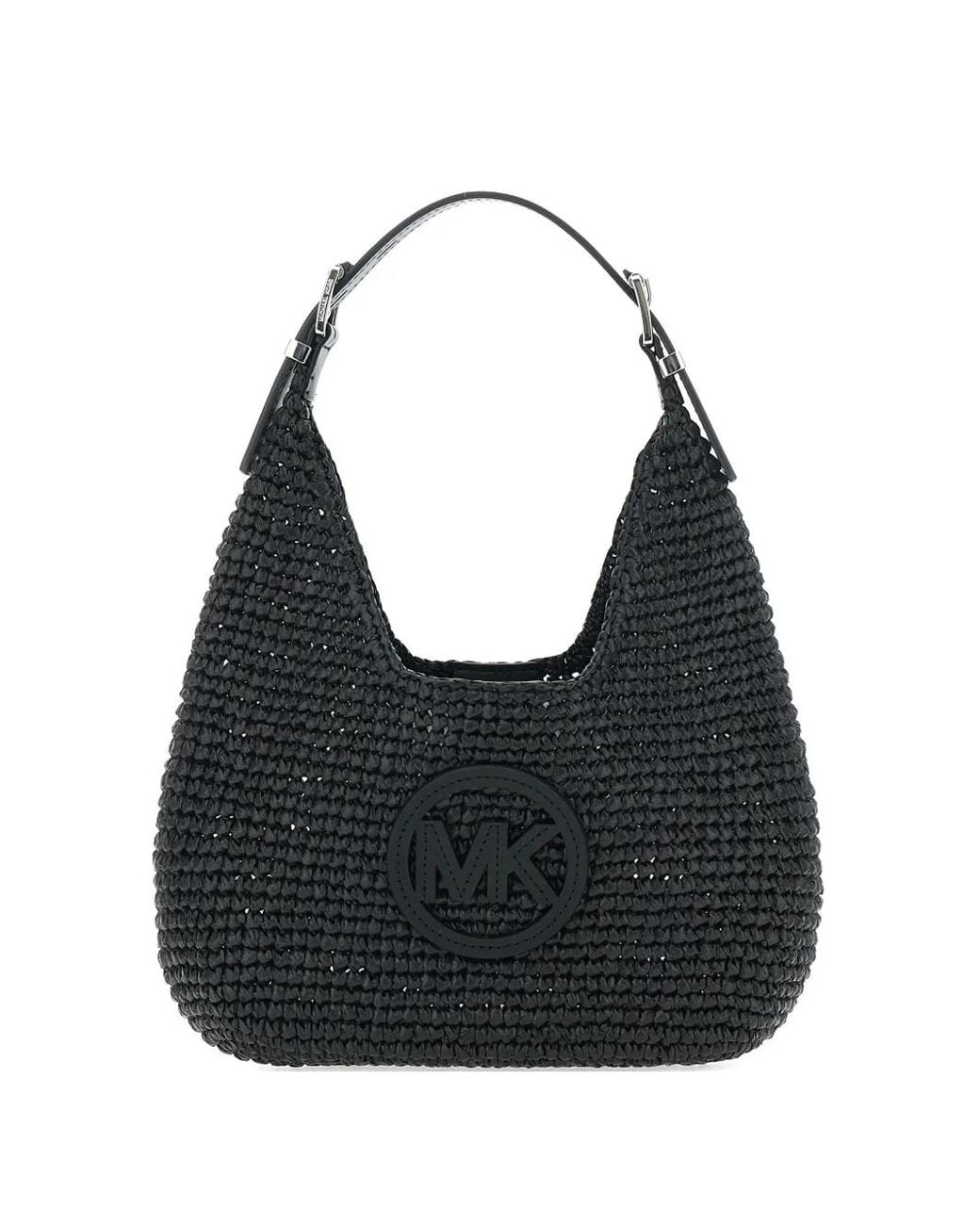 MICHAEL Michael Kors Black Small Nolita Logo-Appliqué Shoulder Bag