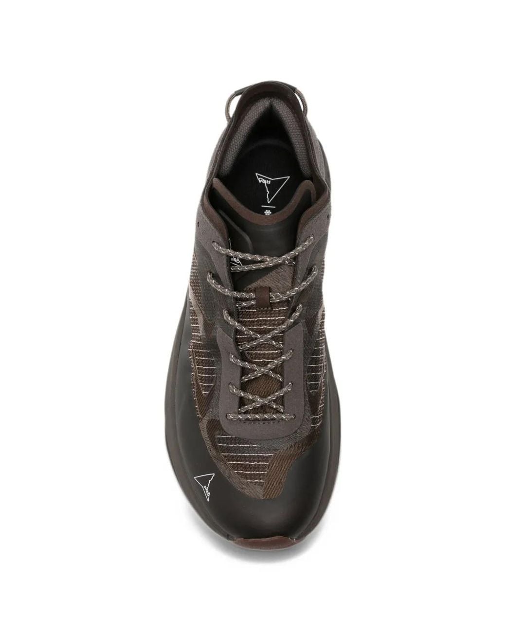 Roa Brown Paneled Mesh-Trim Sneakers for men