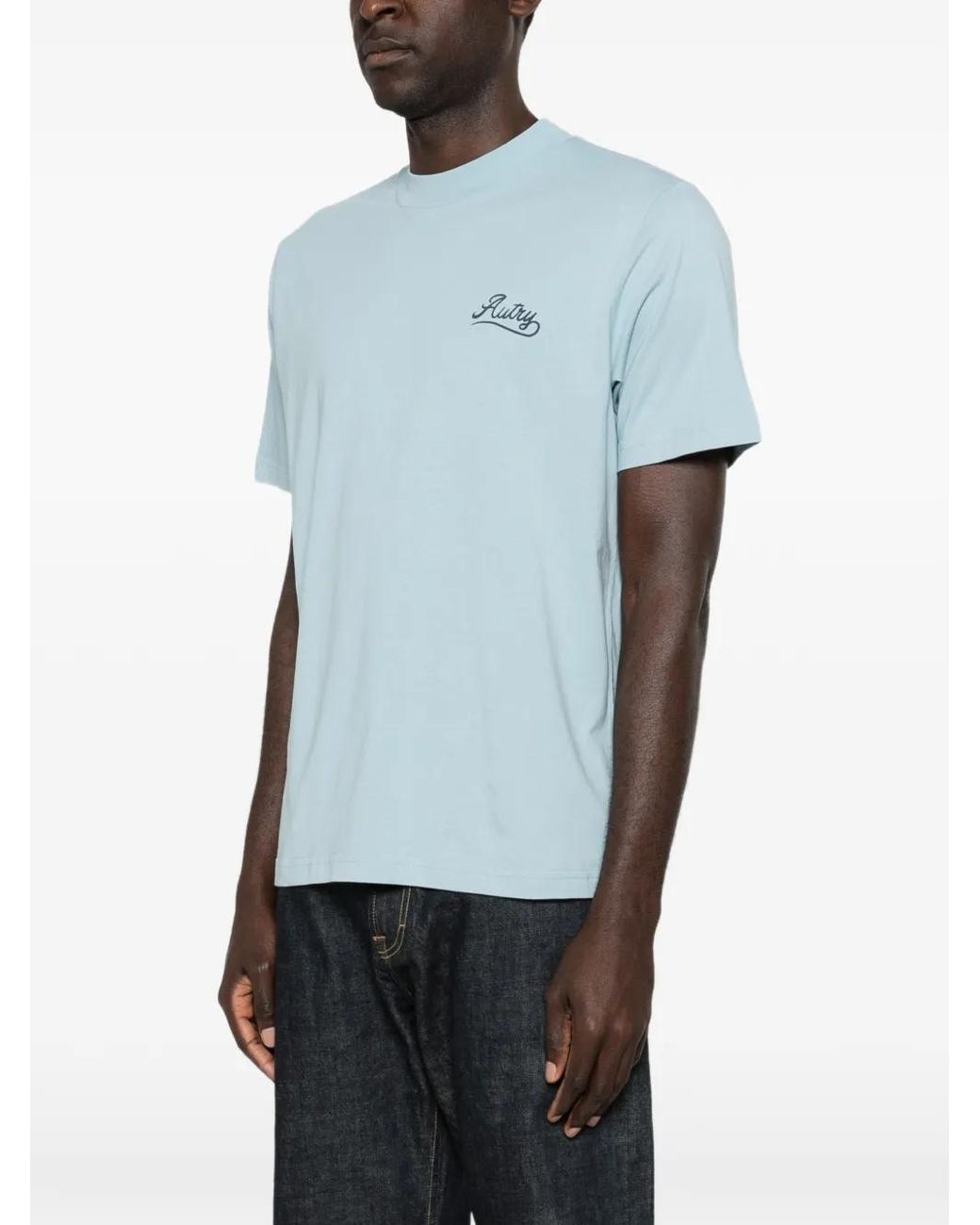 Autry Blue Logo-Print T-Shirt