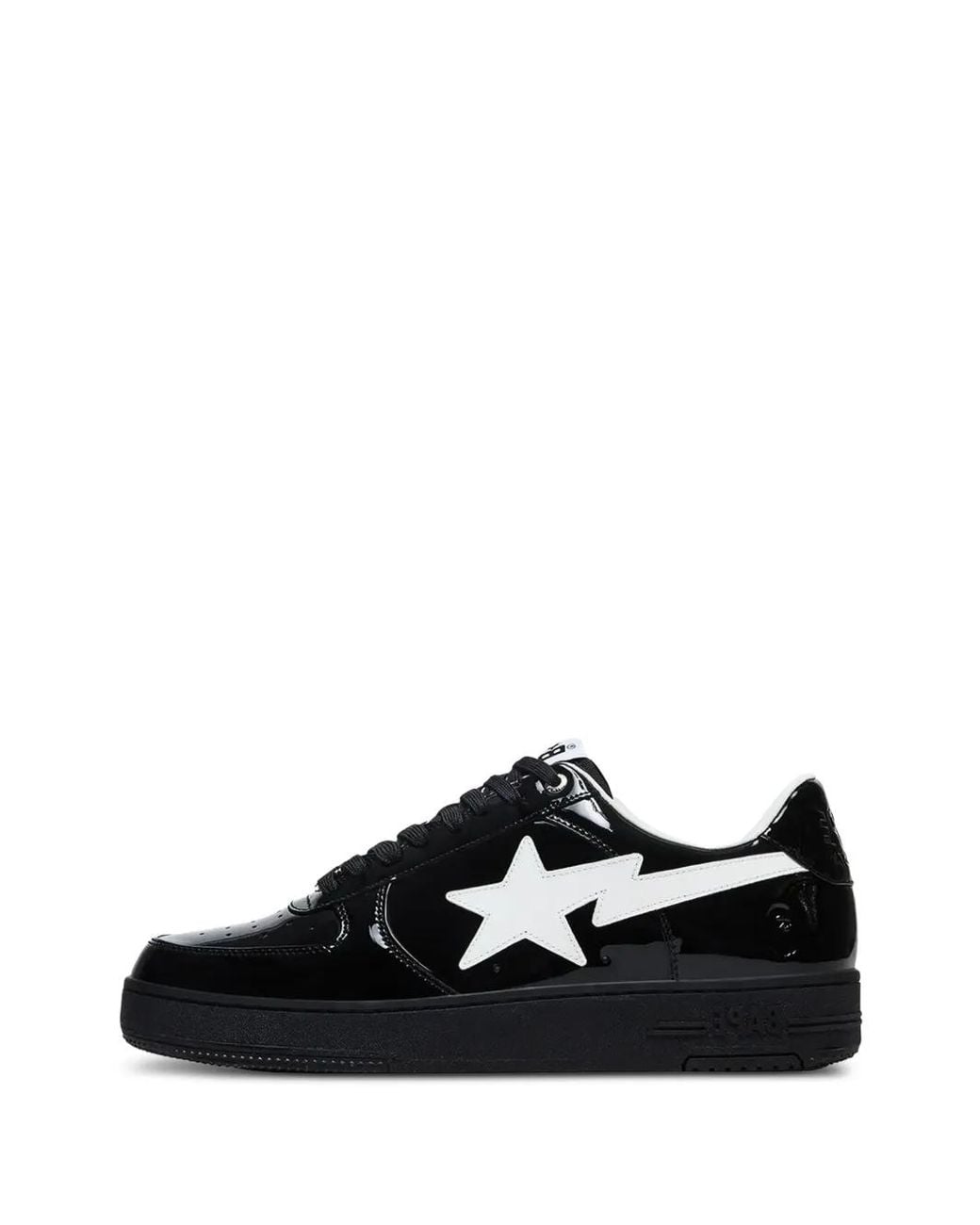 A Bathing Ape Black Baskets Sta 1 À Fini Verni for men