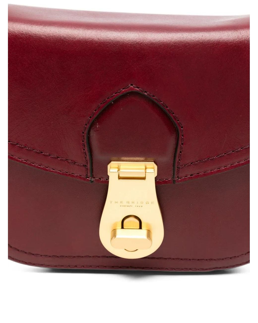 The Bridge White Leather Crossbody Bag