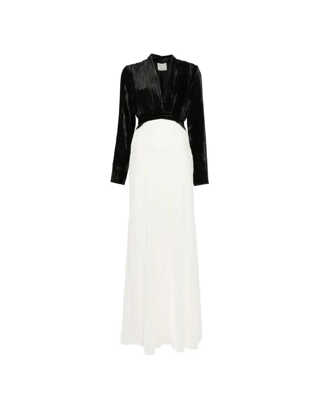 Forte_forte White Crushed-Velvet Tie-Front Dress