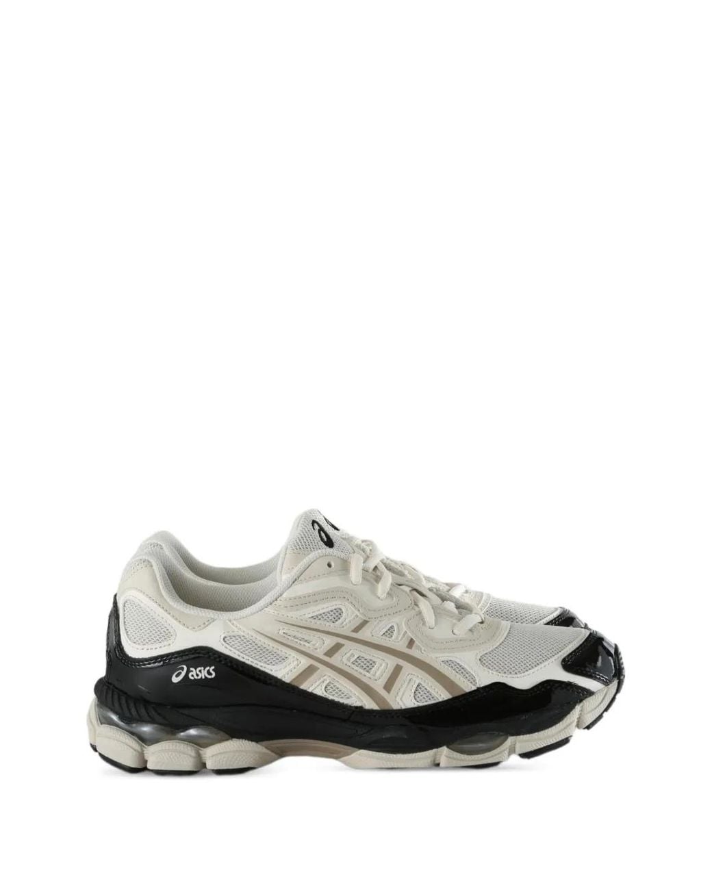 Asics White Synthetic Leather Sneakers