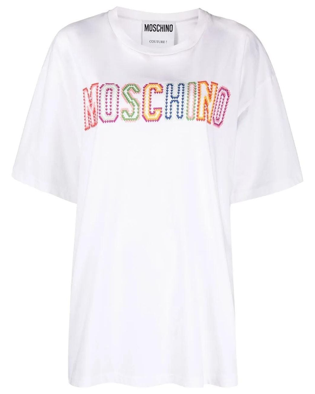 Moschino White Cropped T-Shirt