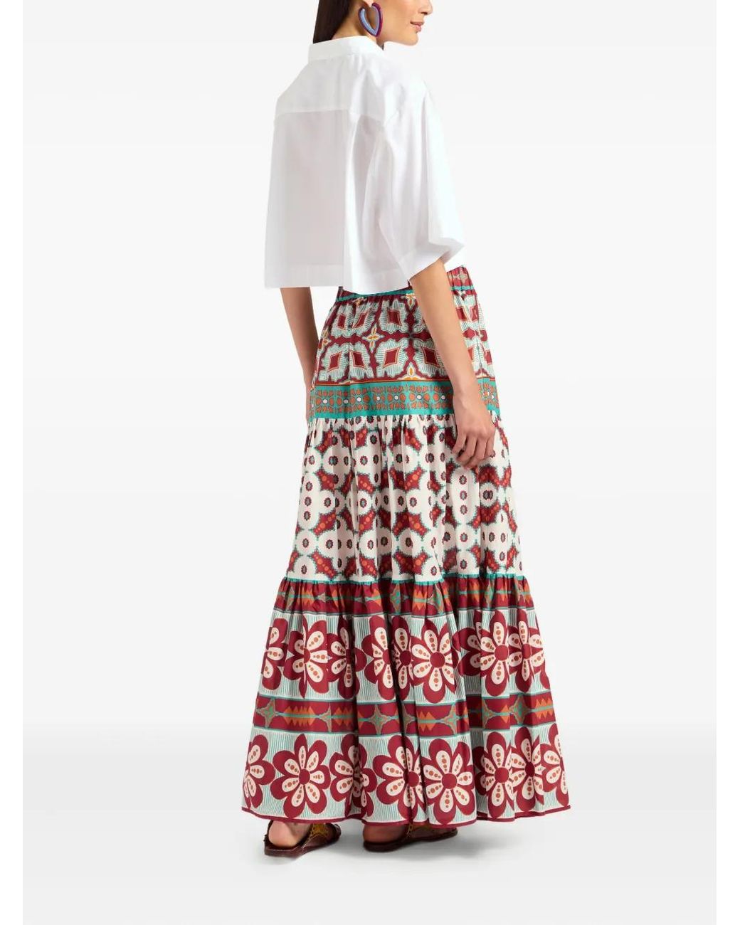 LaDoubleJ Red Long Skirt