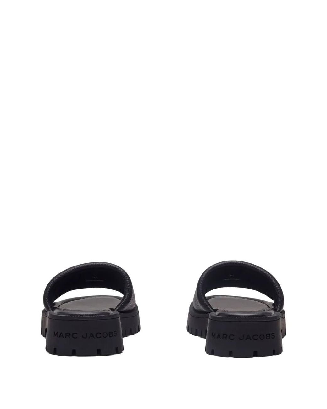 Marc Jacobs Black Leather Slides