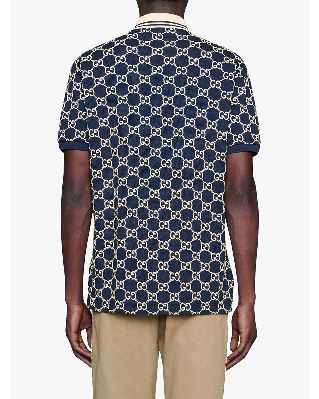 gucci navy polo