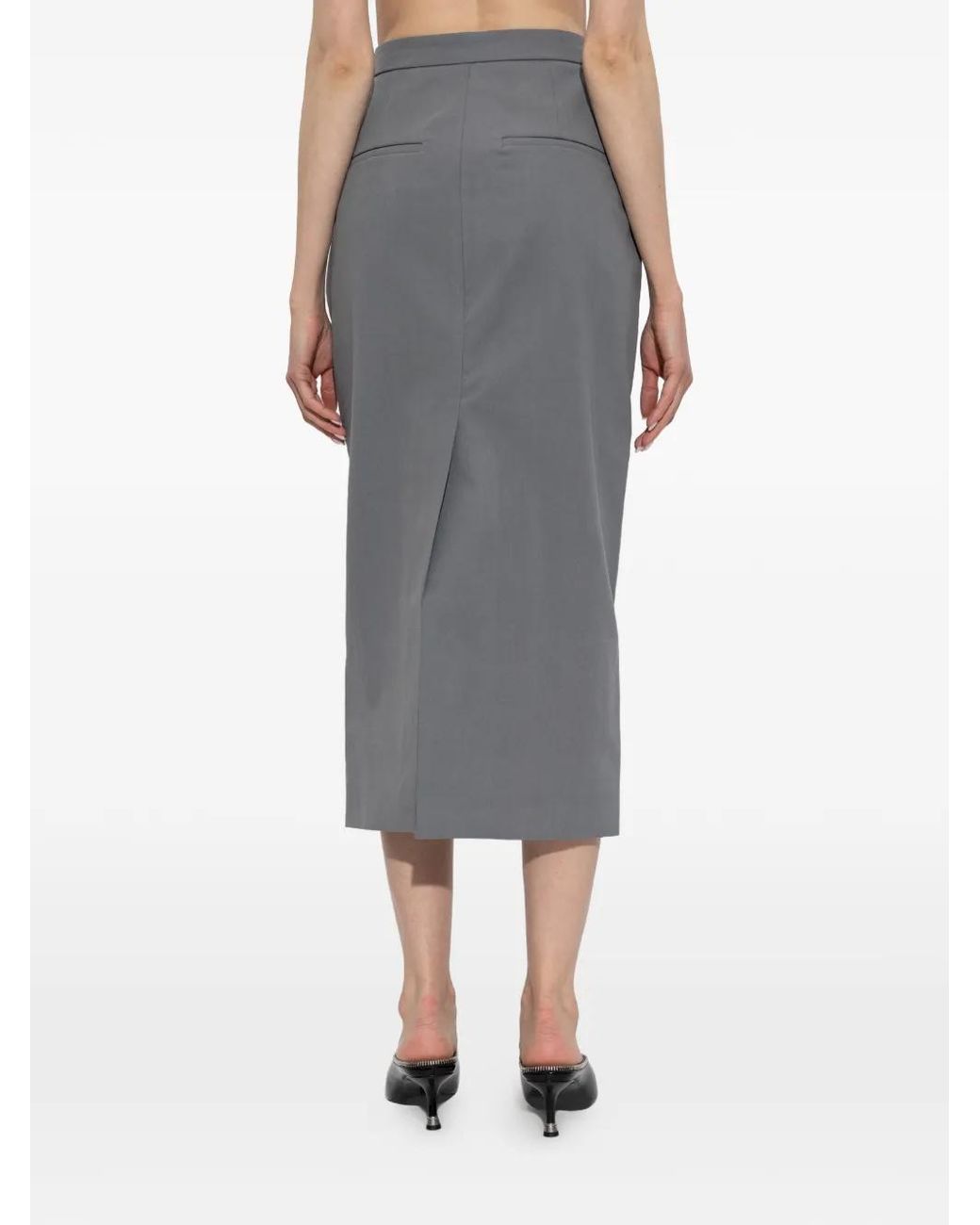 Willy Chavarria Gray Pocket Skirt