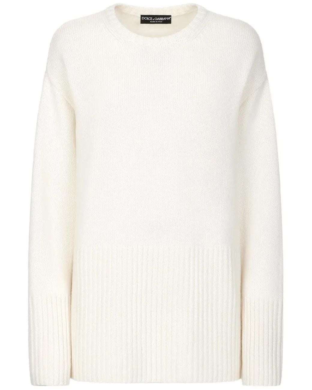 Dolce & Gabbana White Dolce & Gabbana Sweaters