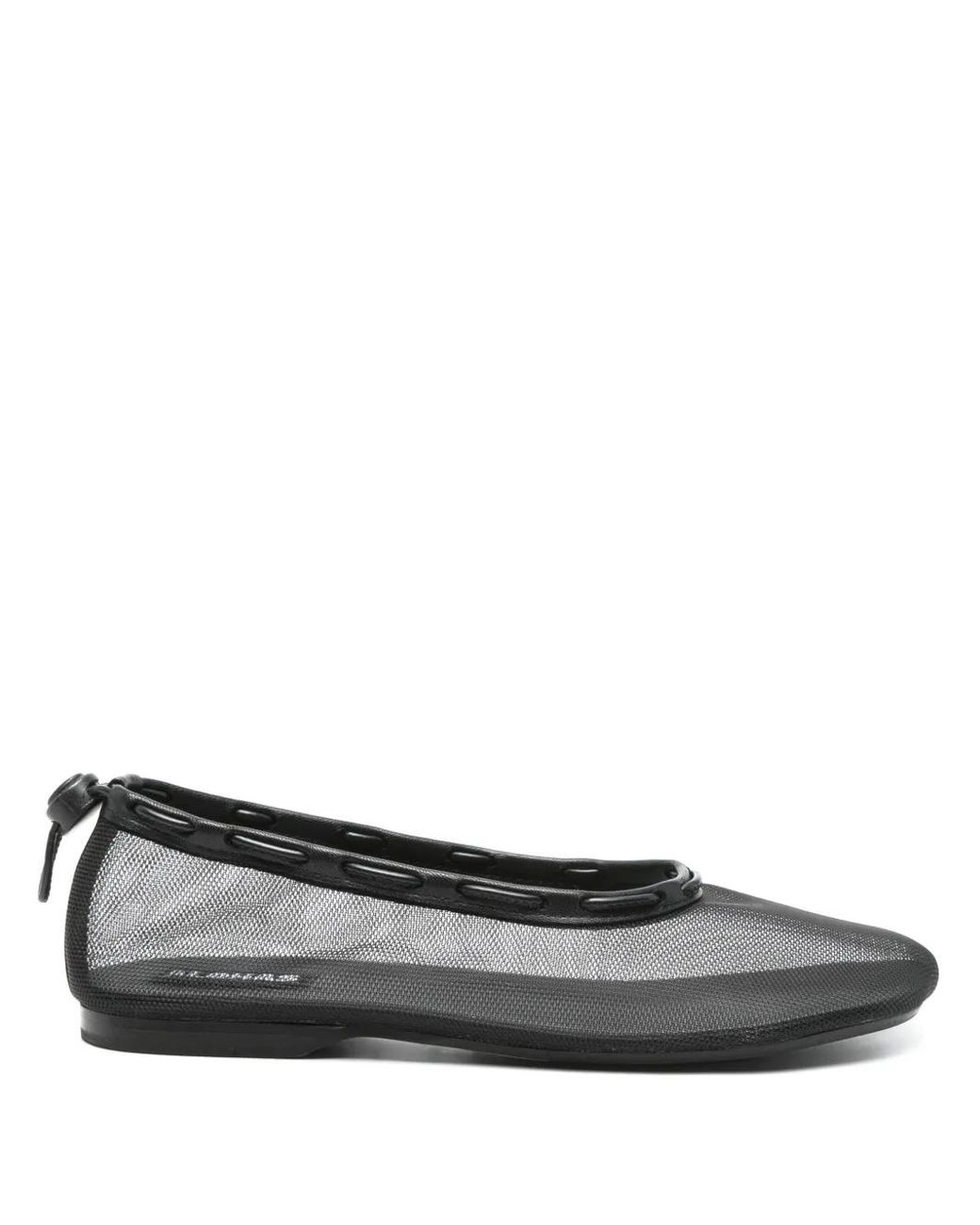 Alohas Black Gill Ballerinas