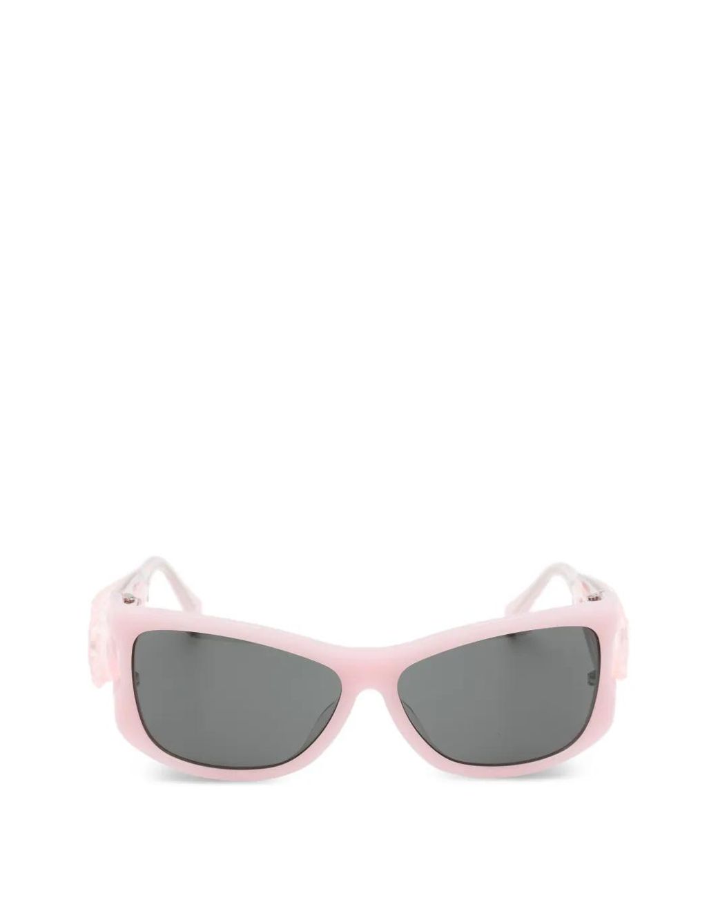 YVMIN Gray Hair-Clip Rectangle-Frame Sunglasses