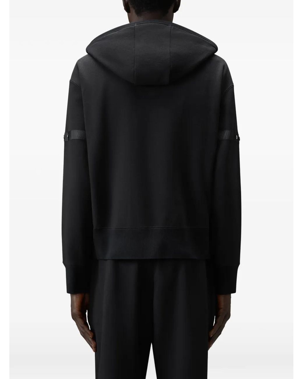 Thom Browne Black Loopback Jersey Armband Hoodie for men